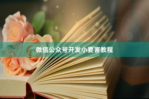微信公众号开发小要害教程